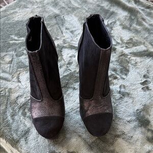 BCBGeneration Black Suede Ankle Boots